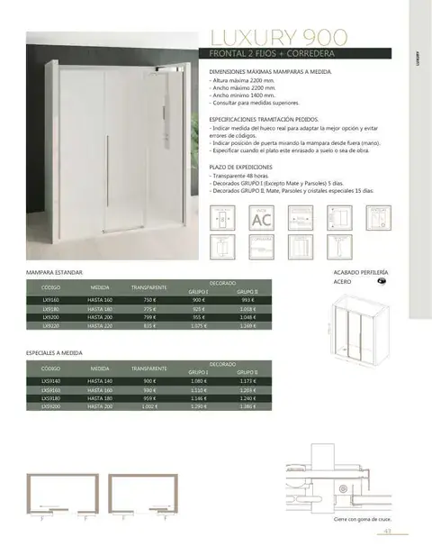 Ficha del catálogo Castel: Luxury 900, página 45
