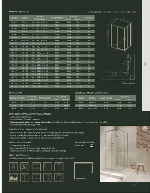Ficha del catálogo Castel: Urban 300, página 119