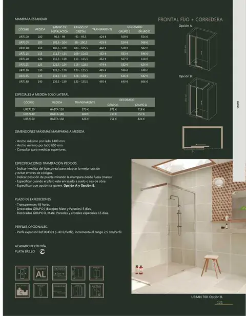 Ficha del catálogo Castel: Urban 700, página 123