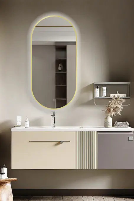 Espejo LED Selene Gold, ref. S02