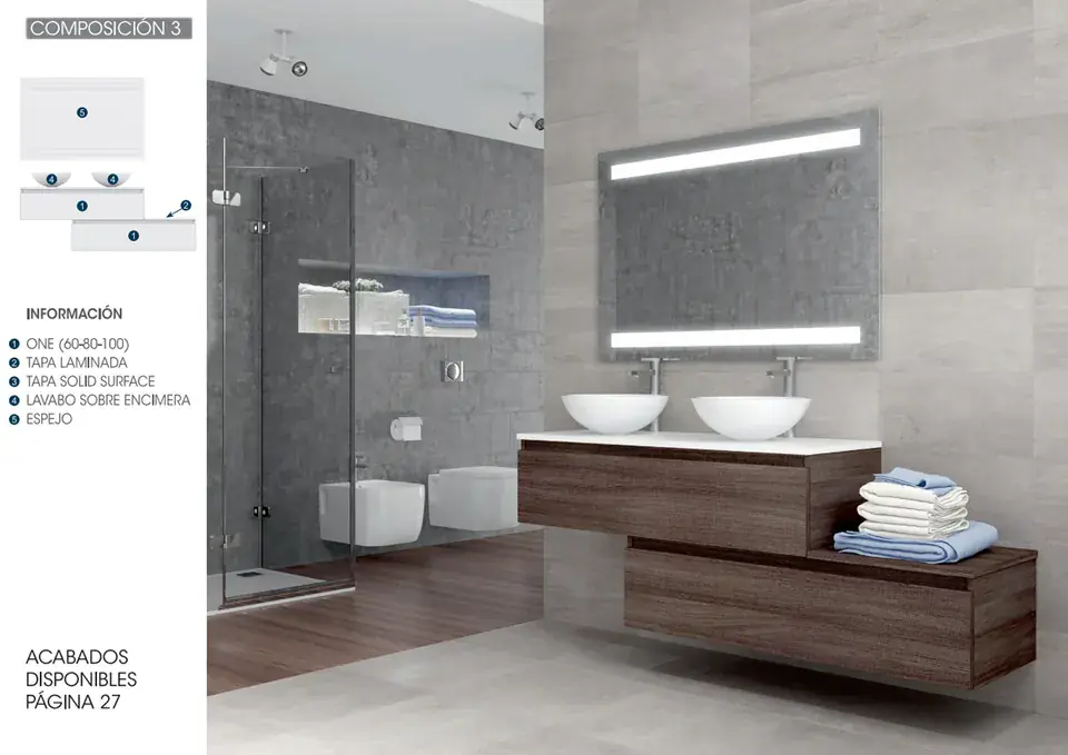 Composición 3 del catálogo Bamaco con muebles One
