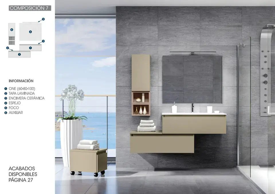 Composición 7 del catálogo Bamaco con muebles One